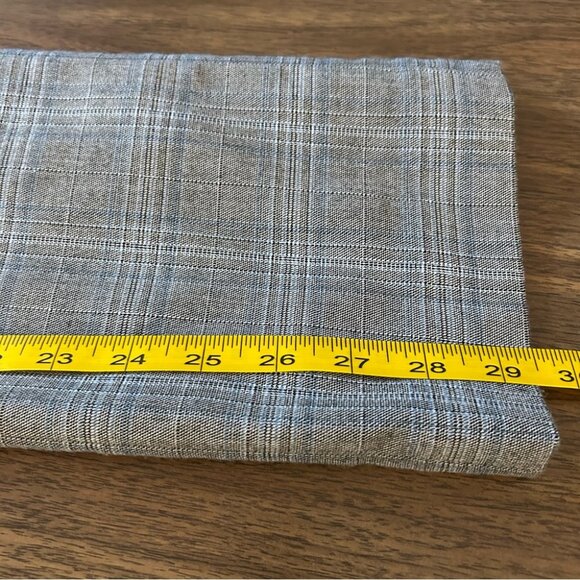 💕 WHITE HOUSE BLACK MARKET the slim Gray Plaid Pants 2P - Picture 9 of 10